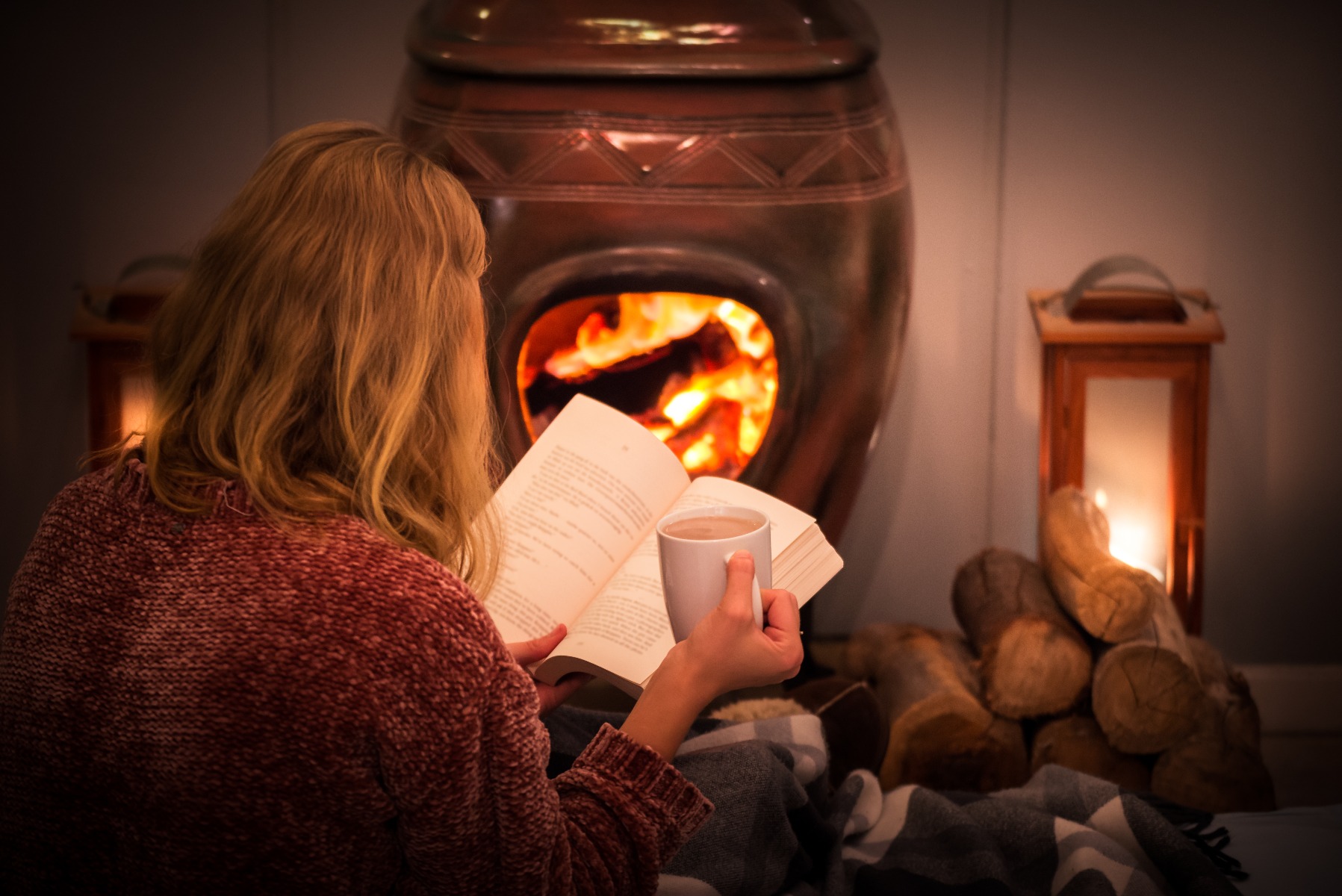 Reading by fire