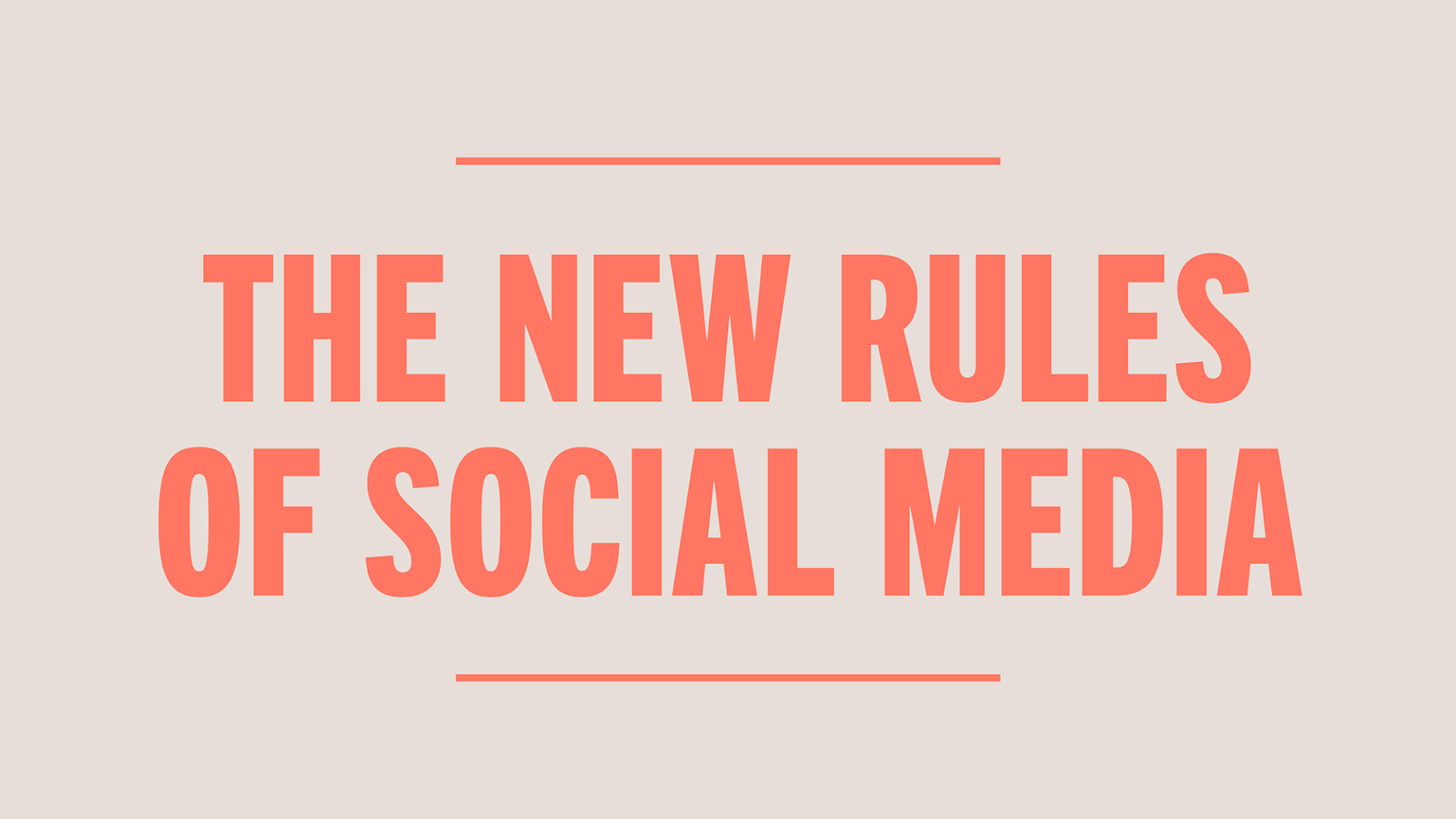 Social Media Rules