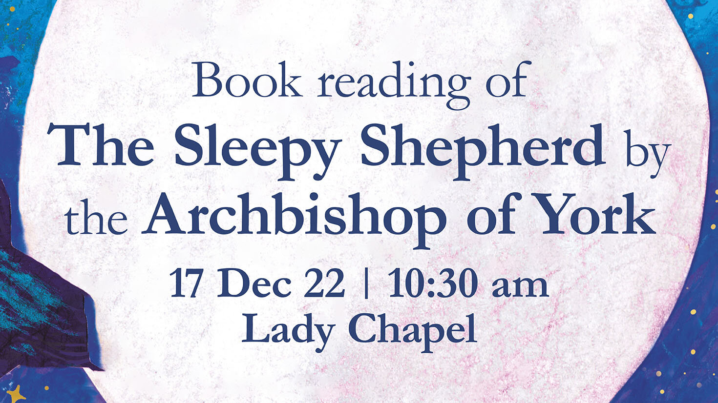 Book reading by the Archbishop of York