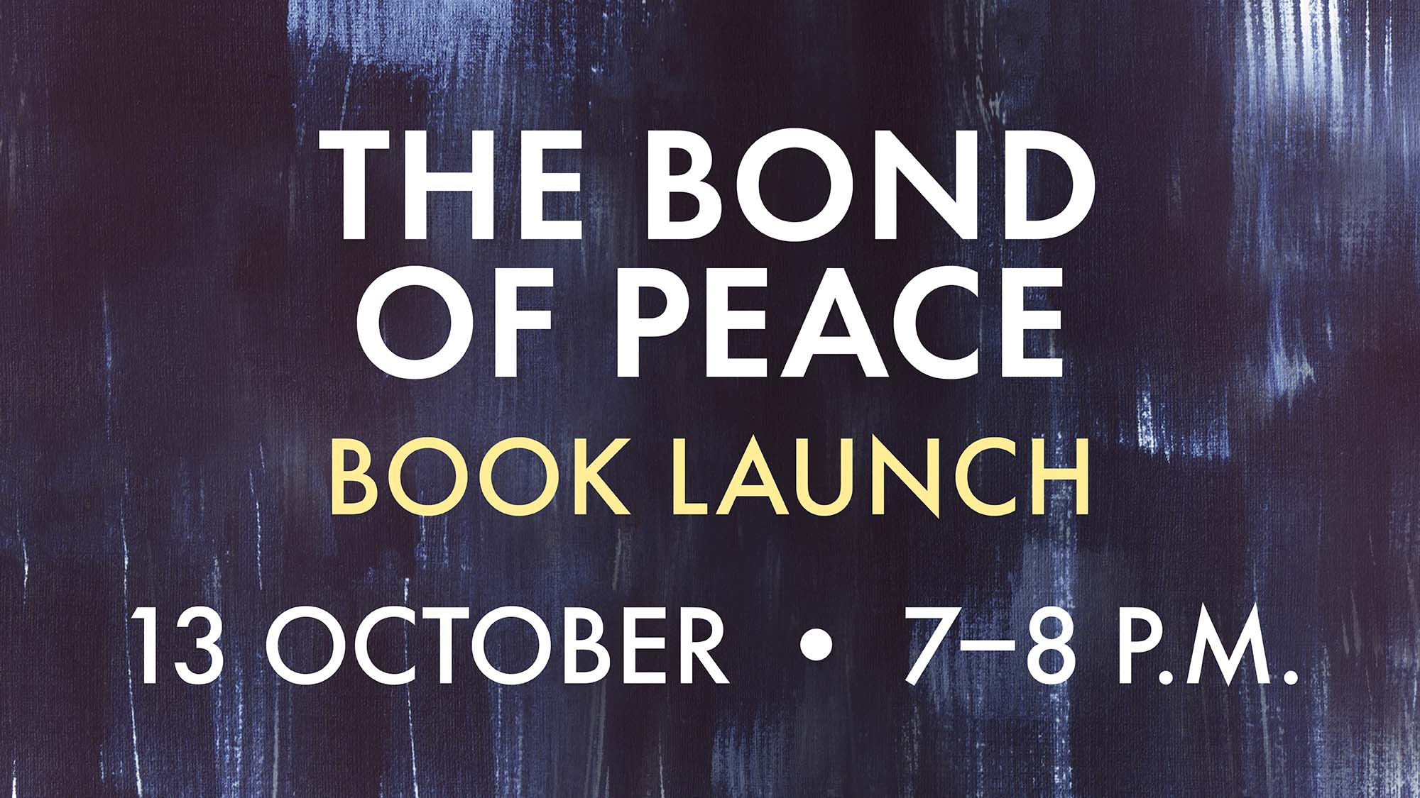 The Bond of Peace Book Launch