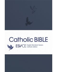 ESV-CE Catholic Bible, Pocket Edition, Navy Blue Flexiback, Debossed Dove, British Liturgical Bible, ESV-CE, Flexiback, Pocket size