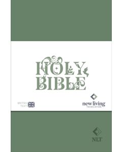 NLT Holy Bible, Sage Green Flexiback, Leather-Feel, Debossed Detailing, British Text, NLT New Living Translation, Flexiback, Standard size