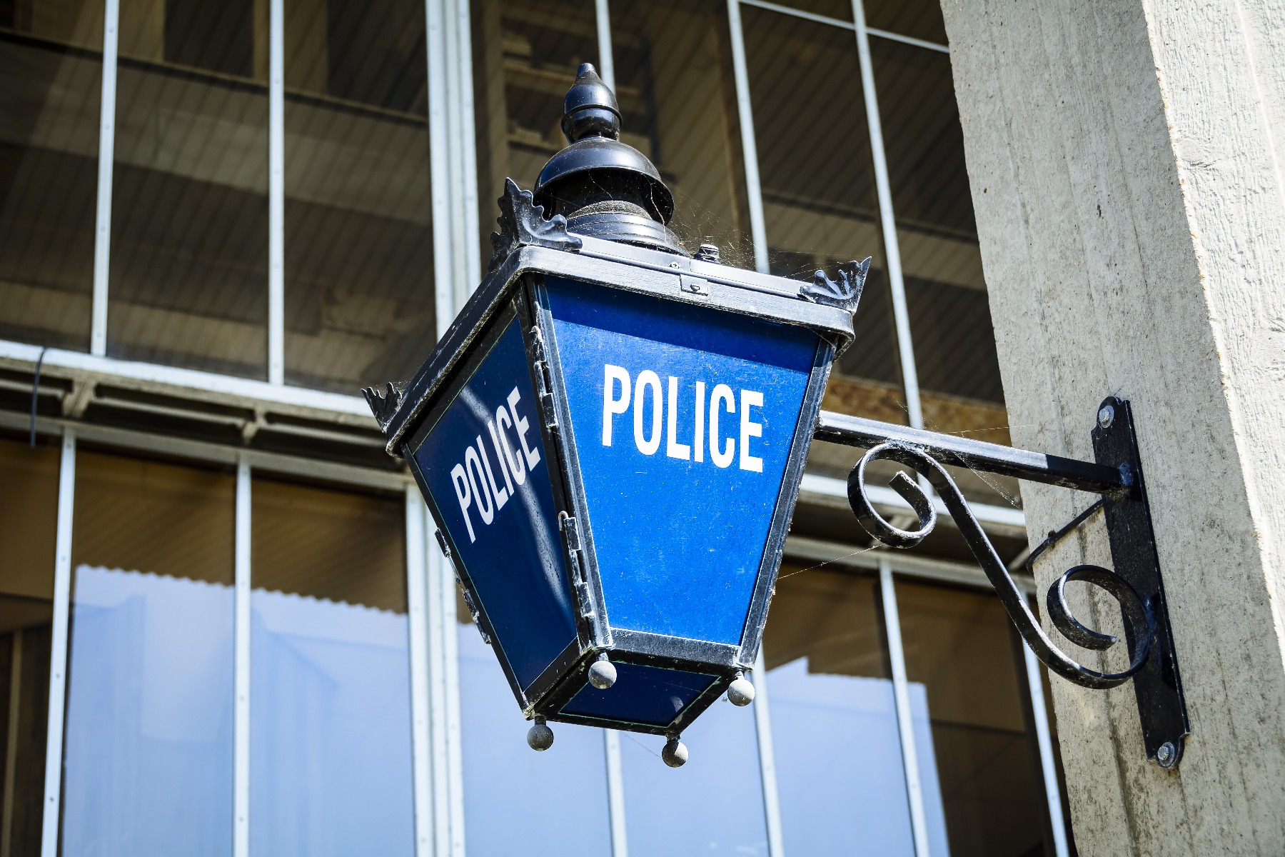 Police sign