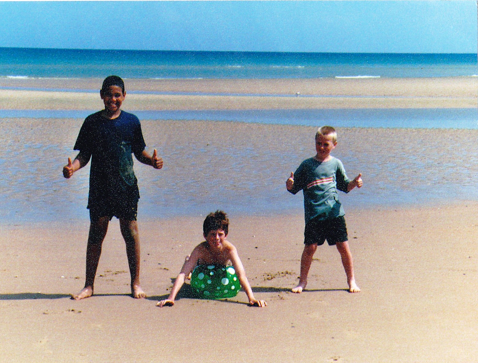 Children at Omaha Beach
