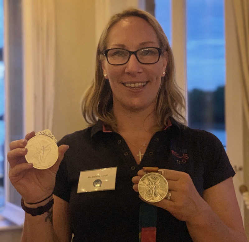 Debbie Flood with medal