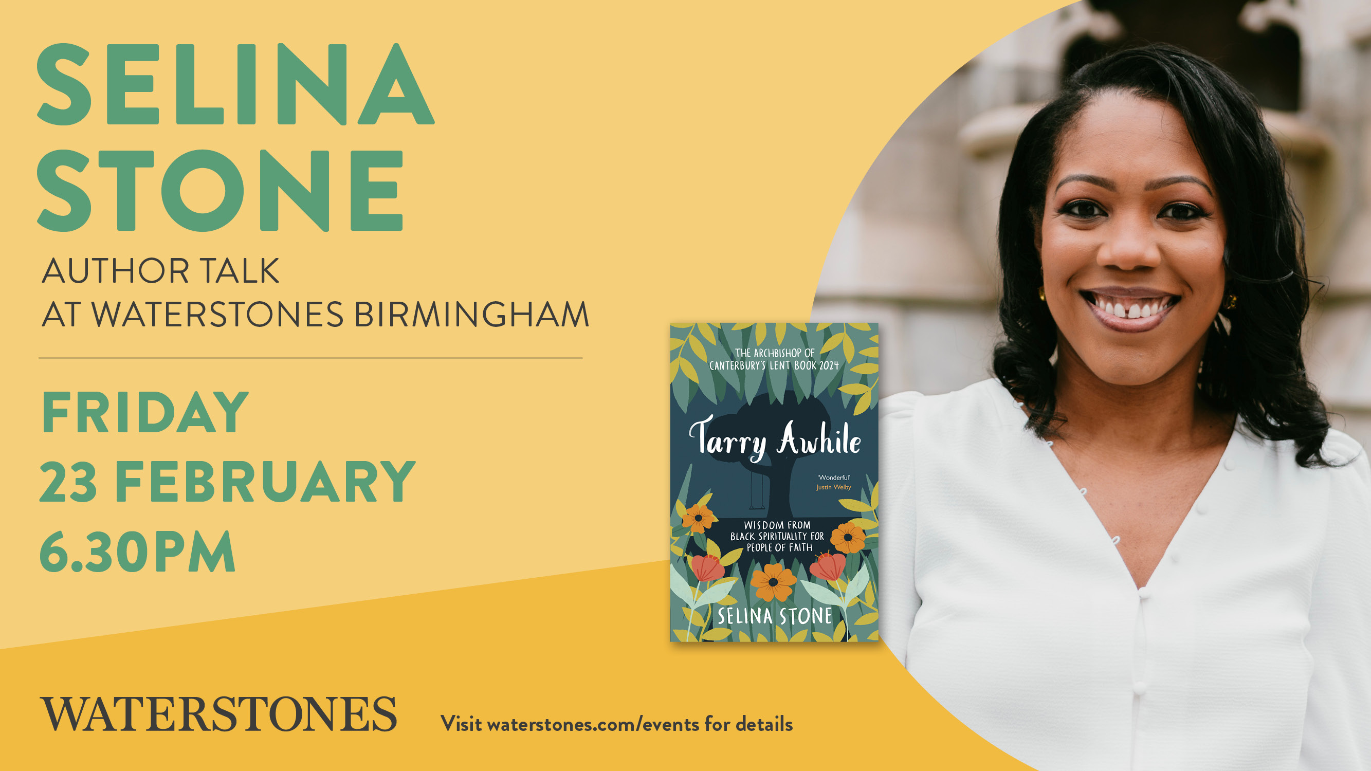 An Evening with Selina Stone at Waterstones, Birmingham 
